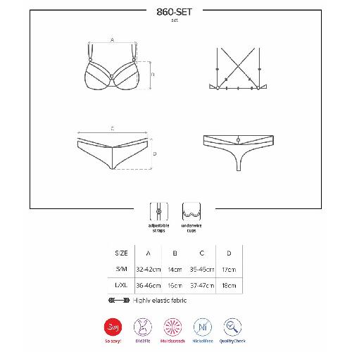 Ensembles Ensemble 2 Pieces Noir 860-SET-1 - L-XL