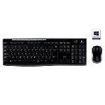 Pack Clavier - Souris Ensemble clavier et souris - Logitech combo clavier et souris sans fil - MK270 - Windows