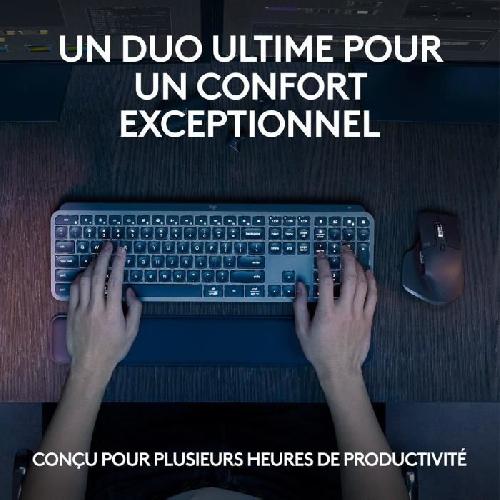 Clavier D'ordinateur Ensemble clavier et souris Logitech MX Keys S Combo et MX master 3S - Clavier et Souris Sans Fil Performants avec Repose Poignet