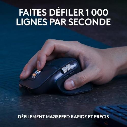 Clavier D'ordinateur Ensemble clavier et souris Logitech MX Keys S Combo et MX master 3S - Clavier et Souris Sans Fil Performants avec Repose Poignet