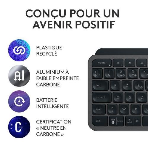 Clavier D'ordinateur Ensemble clavier et souris Logitech MX Keys S Combo et MX master 3S - Clavier et Souris Sans Fil Performants avec Repose Poignet