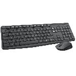 Pack Clavier - Souris Ensemble clavier souris - Sans fil - Logitech - MK235 - AZERTY