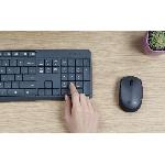 Pack Clavier - Souris Ensemble clavier souris - Sans fil - Logitech - MK235 - AZERTY