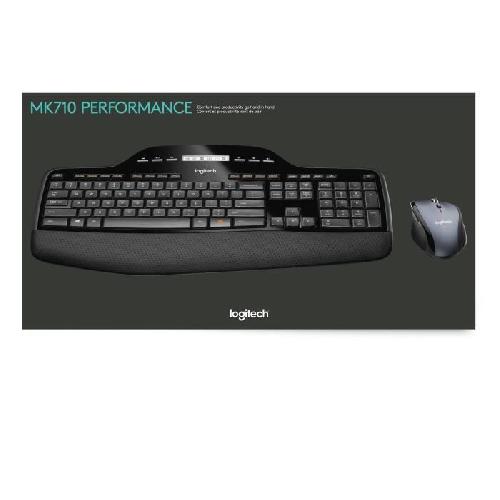 Pack Clavier - Souris Ensemble clavier souris - Sans fil - Logitech - MK710 - AZERTY
