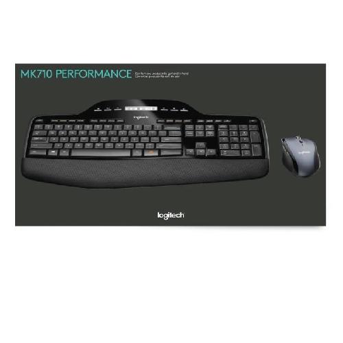 Pack Clavier - Souris Ensemble clavier souris - Sans fil - Logitech - MK710 - AZERTY