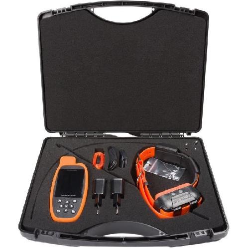 Anti-fugue - Cloture Ensemble complet collier - traceur GPS - NUM'AXES - CANICOM GPS 2 - Noir - Orange