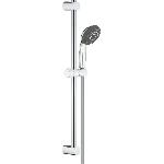 Flexible De Douche - Support De Douchette - Pommeau De Douche Ensemble de douche 3 jets avec barre - GROHE - Vitalio Start 100 - Chrome - Economie d'eau - 1.75 m