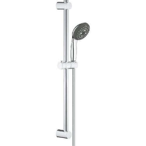 Flexible De Douche - Support De Douchette - Pommeau De Douche Ensemble de douche 3 jets avec barre - GROHE - Vitalio Start 100 - Chrome - Economie d'eau - 1.75 m