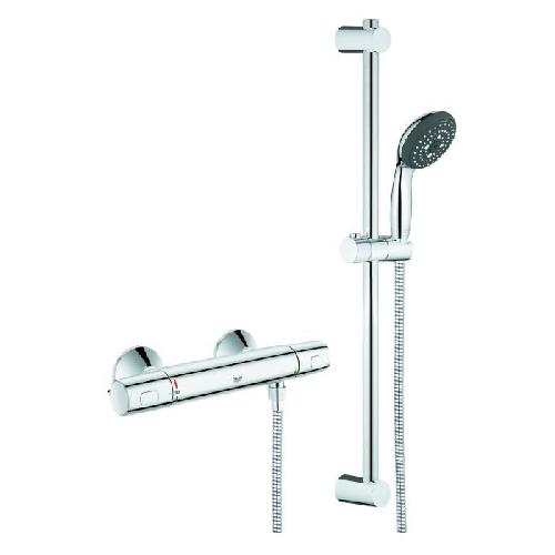 Robinetterie De Salle De Bain Ensemble de douche thermostatique mural GROHE - Precision Trend THM - Chrome