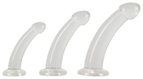 Plugs et godes Anal Ensemble entrainement anal a ventouse Crystal Clear