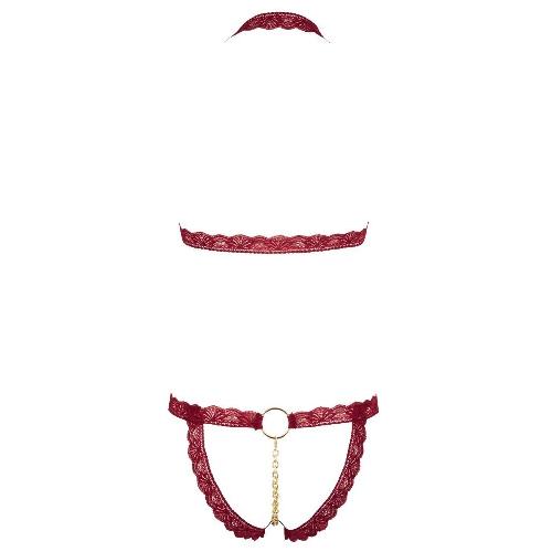 Ensembles Ensemble ouvert rouge taille S-M