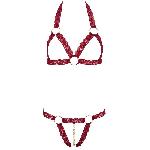 Ensembles Ensemble ouvert rouge taille S-M