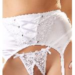 Ensembles Ensemble push up soutien gorge porte Jarretelles et string blanc 100C Taille L