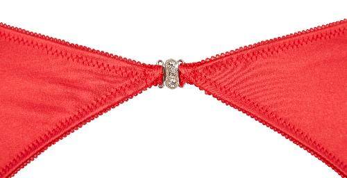 Ensembles Ensemble push up soutien gorge porte Jarretelles et string rouge 95B Taille M