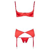 Ensembles Ensemble push up soutien gorge porte Jarretelles et string rouge 95B Taille M Ensembles Ensemble push up soutien gorge porte Jarretelles et string rouge 95B Taille M