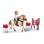 Figurine Miniature - Personnage Miniature Entrainement au ranch. Coffret schleich univers équestre. coffret figurines pour enfants de 5 ans et plus. schleich 72157 HORSE