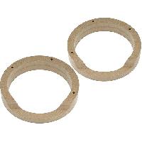 Entretoises Haut-parleur 2 Adaptateurs HP compatible avec Ford Escort 165mm Bois MDF impregnes vernis