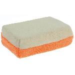 Eponge - Peau De Chamois - Microfibre - Chiffon Eponge microfibre anti-buee 12x8x4cm Orange beige - MrKleen