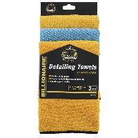 Eponge - Peau De Chamois - Microfibre - Chiffon Serviette De Finition Detailing Billionaire 3pcs Eponge - Peau De Chamois - Microfibre - Chiffon Serviette De Finition Detailing Billionaire 3pcs