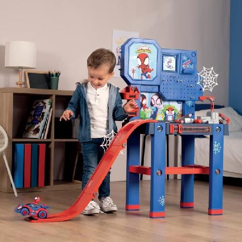 Bricolage - Etabli - Outil Etabli Bricolo Center Spidey - Smoby - Blanc - 4 - 3 ans - Mixte - Plastique - Intérieur - Multicolore - Enfant