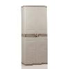 Etabli - Systeme Perfo - Armoire - Mobilier Atelier TITANIUM PLASTIKEN Armoire 2 portes avec étageres et penderie l70 x p44 x h176 cm Beige et Taupe Gamme TITANIUM Intérieur/Extérieur