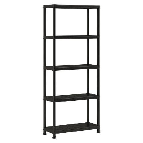 Etabli - Systeme Perfo - Armoire - Mobilier Atelier Etagere de rangement - KETER - ETAGERE PLUS 75/5 - 5 tablettes - Noir