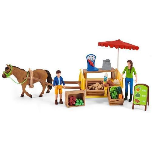 Figurine Miniature - Personnage Miniature Étal mobile de la ferme SCHLEICH - 42528 - Farm World