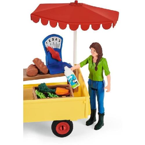 Figurine Miniature - Personnage Miniature Étal mobile de la ferme SCHLEICH - 42528 - Farm World