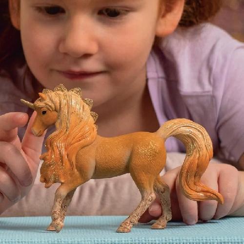 Figurine Miniature - Personnage Miniature Étalon licorne Apollon. figurine mythique. Cadeau pour Enfants a Partir de 5 ans4 x 16 x 12 cm - schleich 70822 BAYALA