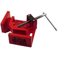 Etau - Serre-joint - Sauterelle FARTOOLS PRO - Etau d'angle en acier avec manivelle - Rouge - 150515