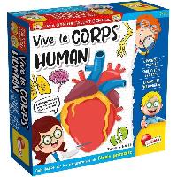 Etude Anatomie Humaine Jeu educatif - LISCIANI - Vive le Corps Humain - Decouverte du corps - Quiz et parcours - Multiniveaux ludiques