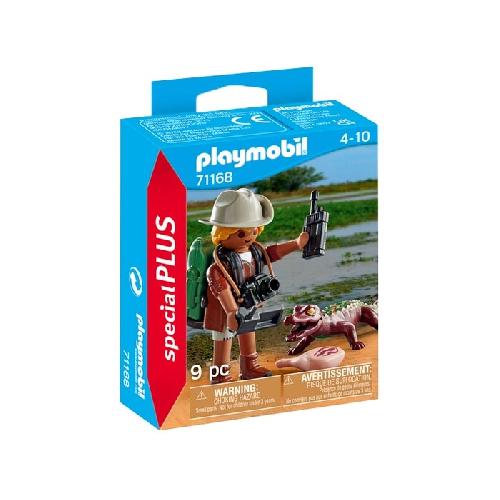 Figurine Miniature - Personnage Miniature Explorateur Et Alligator Playmobil