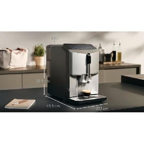 Machine A Cafe Expresso Broyeur Expresso Broyeur - SIEMENS - EQ300 TF303E07 - Inox Silver