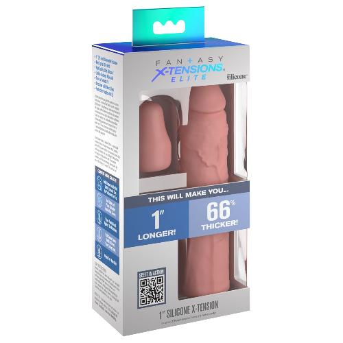 Gaines et Prolongateurs Extension de penis en silicone 1p chair