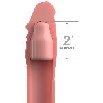 Gaines et Prolongateurs Extension de penis en silicone de 2p chair