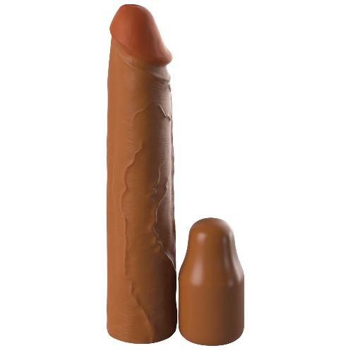 Gaines et Prolongateurs Extension de penis en silicone de 2p chair