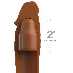 Gaines et Prolongateurs Extension de penis en silicone de 2p chair