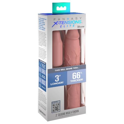 Gaines et Prolongateurs Extension de penis en silicone de 3p chair