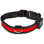 Collier EYENIMAL Collier lumineux Light Collar USB rechargeable L - Rouge - Pour chien