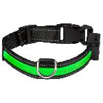 Collier EYENIMAL Collier lumineux Light Collar USB rechargeable S - Vert - Pour chien