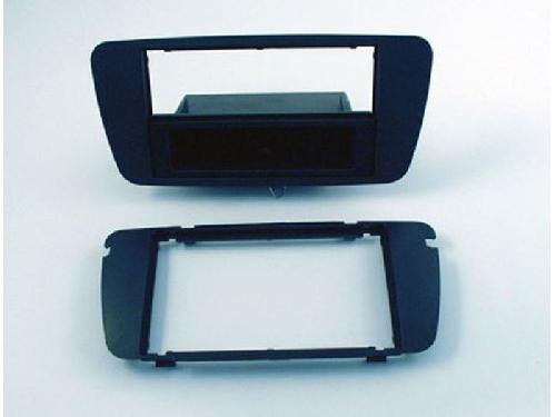 Supports Autoradio de Roger Facade 1Din autoradio avec vide poche compatible avec Seat Ibiza 08-15 noire nit