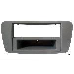Facade 1Din autoradio compatible avec Seat Ibiza 08-15 - Gris Conamera