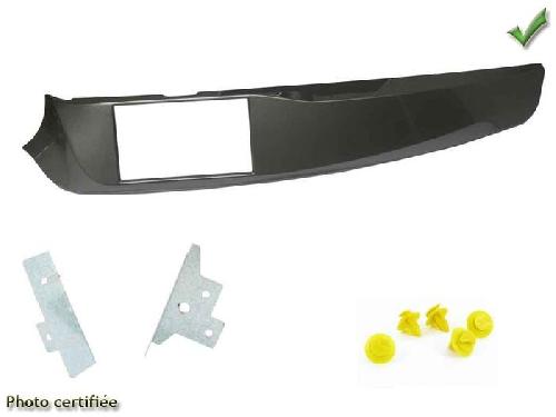 Facade autoradio Alfa Romeo Facade 2DIN compatible avec Alfa Giulietta 10-14 Argent remplacement de la console Origine