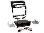 Facade autoradio Hyundai Facade 2DIN compatible avec Hyundai ix20 10-15 Vide poche Induction Qi Noir brillant Clim auto