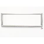 Facade autoradio 1DIN compatible avec Alfa Romeo 156 ap02 - Argent