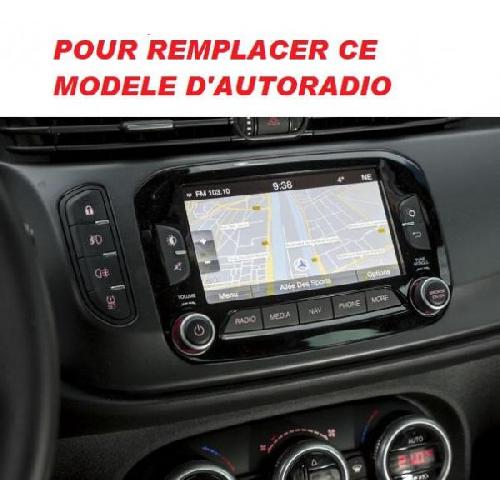 Supports Autoradio de Roger Facade autoradio 1DIN compatible avec Alfa Romeo Giulietta ap14 - avec vide poche