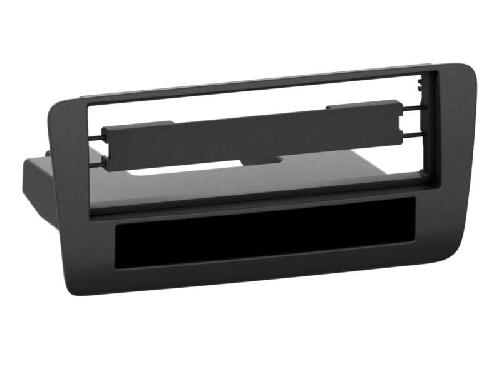 Supports Autoradio de Roger Facade autoradio 1DIN compatible avec Audi A1 10-18 Noir Avec vide poche