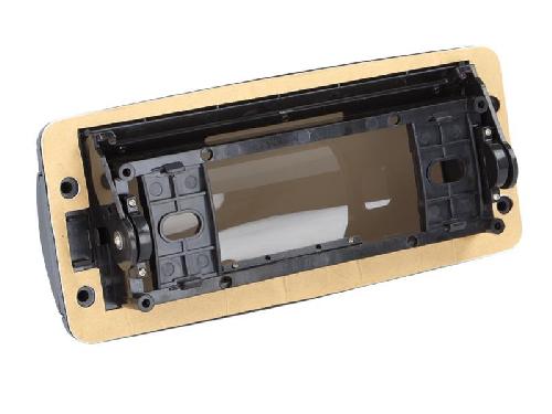 Supports Autoradio de Roger Facade autoradio 1DIN compatible avec bateau - Noir - 25x11x6.5 cm