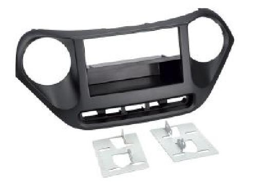 Facade autoradio Hyundai Facade autoradio 1DIN compatible avec HYUNDAI I10 ap13 noir - avec vide poche
