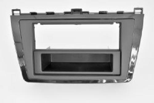 Facade autoradio Mazda Facade autoradio 1DIN compatible avec Mazda 6 ap10 - noir brillant - avec vide poche